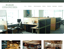 Tablet Screenshot of customofficedesign.biz